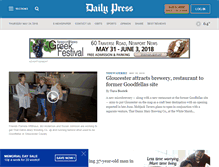 Tablet Screenshot of dailypress.com