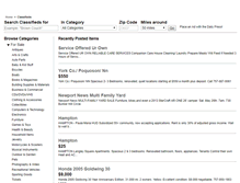 Tablet Screenshot of classifieds.dailypress.com